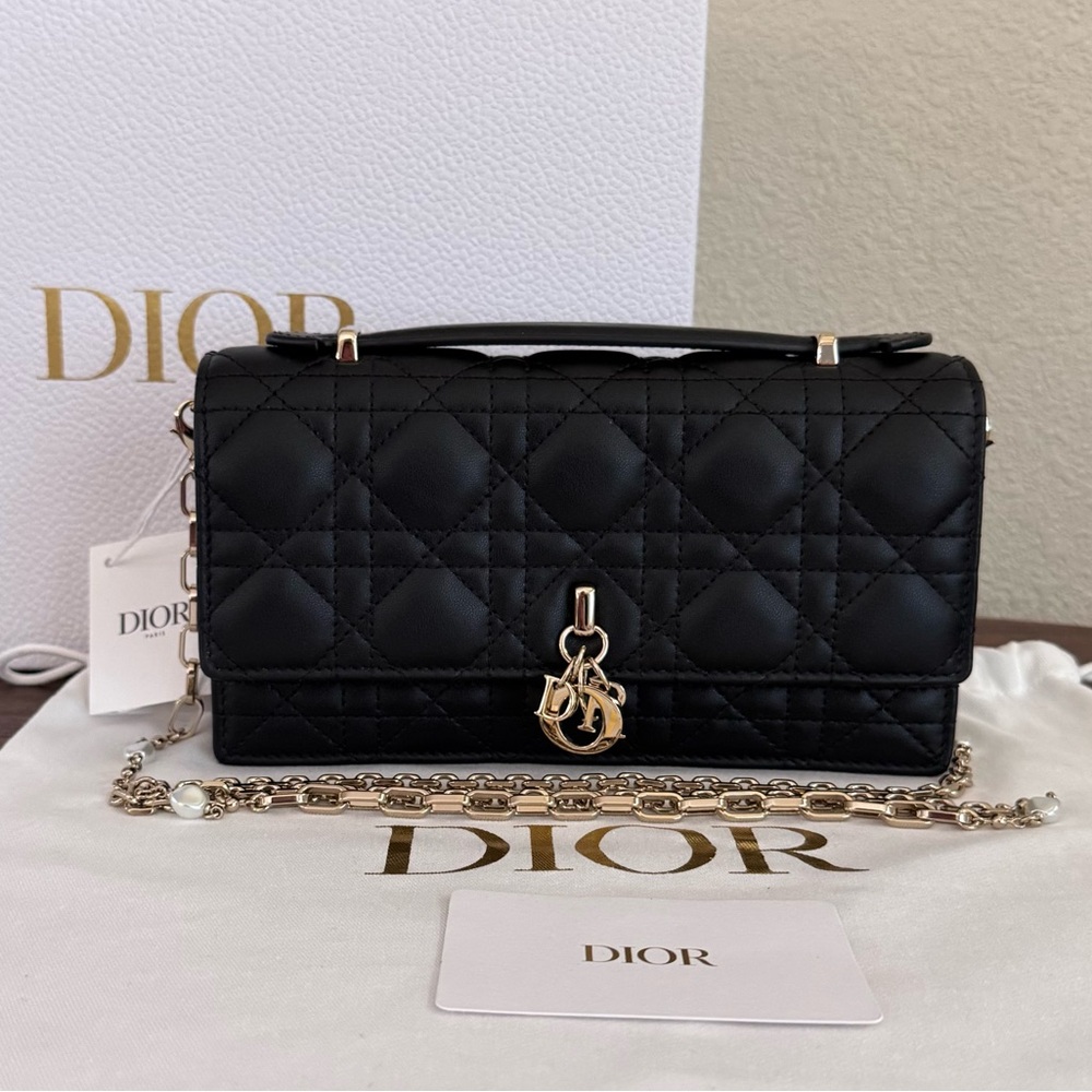 ❌SOLD❌NEW DIOR My Dior Mini Lambskin Leather Crossbody Bag - Picture 9 of 9